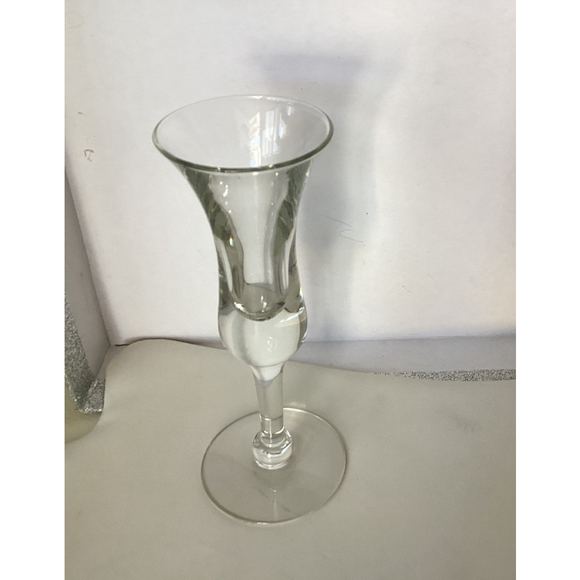 Apertif Cordial Glasses Tulip Stemmed Set of 3 Vintage Barware 6” Tall - Picture 4 of 7